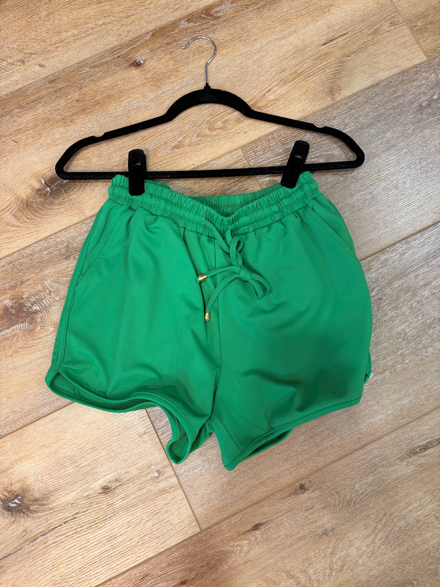 Soild Green Everyday Shorts