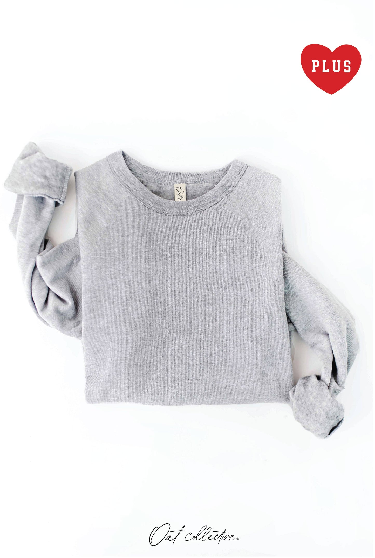 PLUS Premium Solid Basic Sweatshirt
