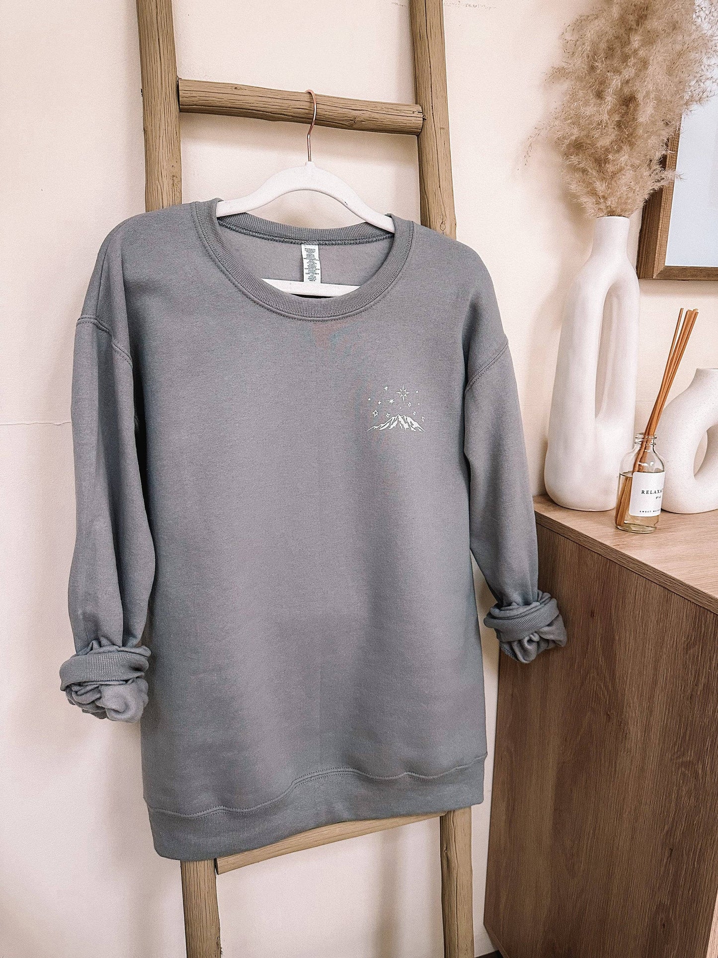 If The Stars Were Made To Worship So Will I Graphic Crewneck