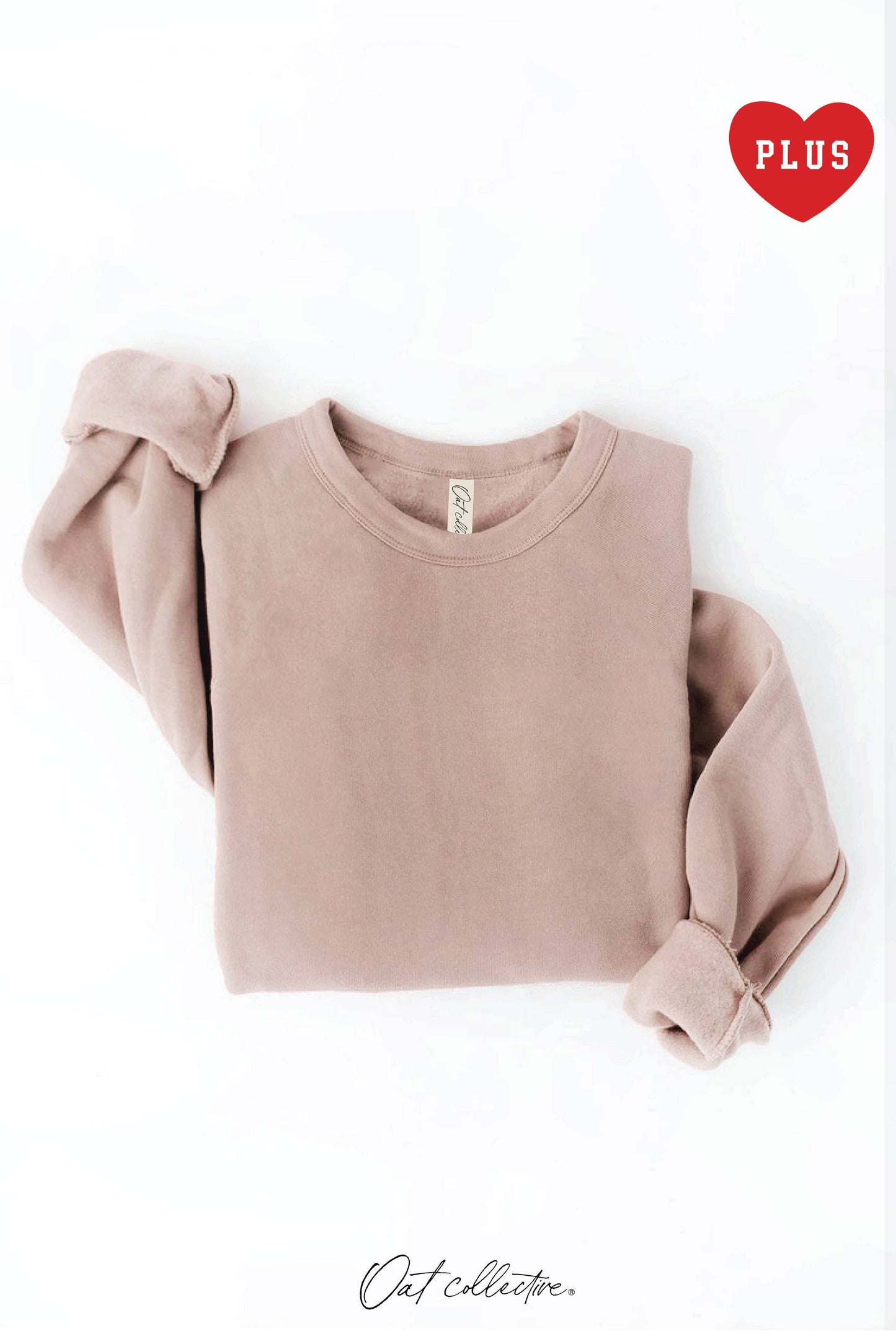 PLUS Premium Solid Basic Sweatshirt