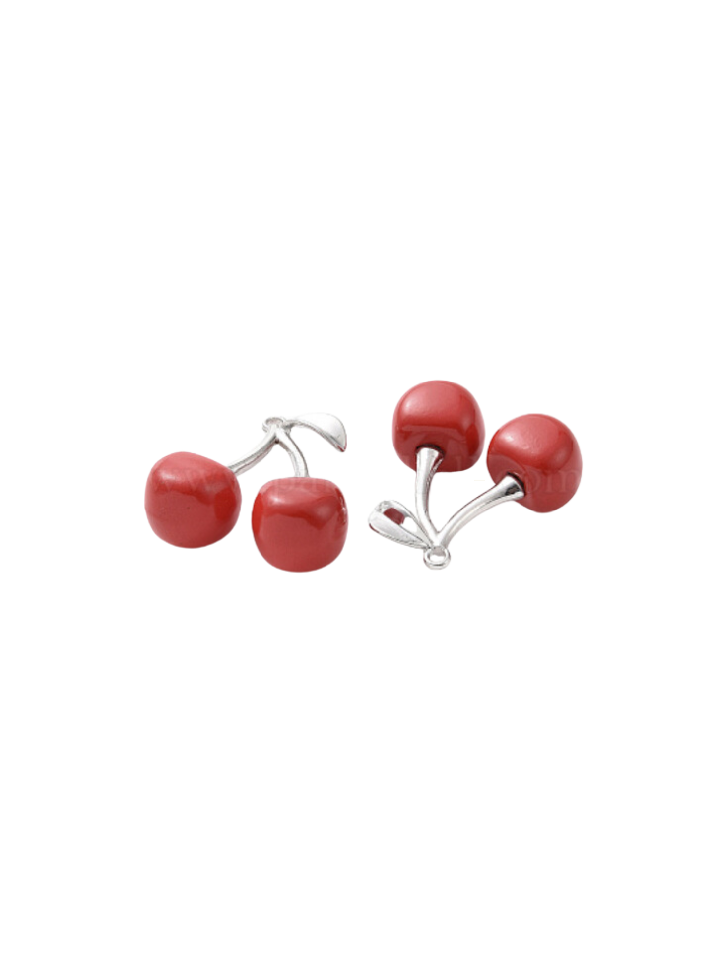 * Silver Cherry Bomb Charm