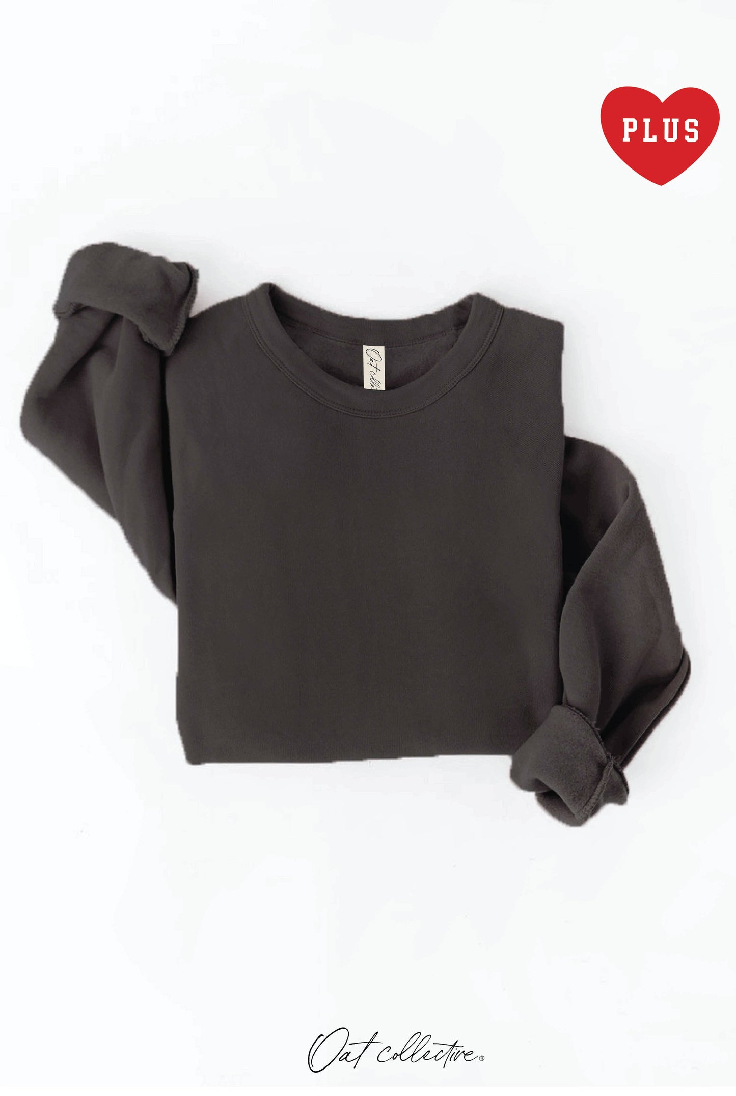 PLUS Premium Solid Basic Sweatshirt